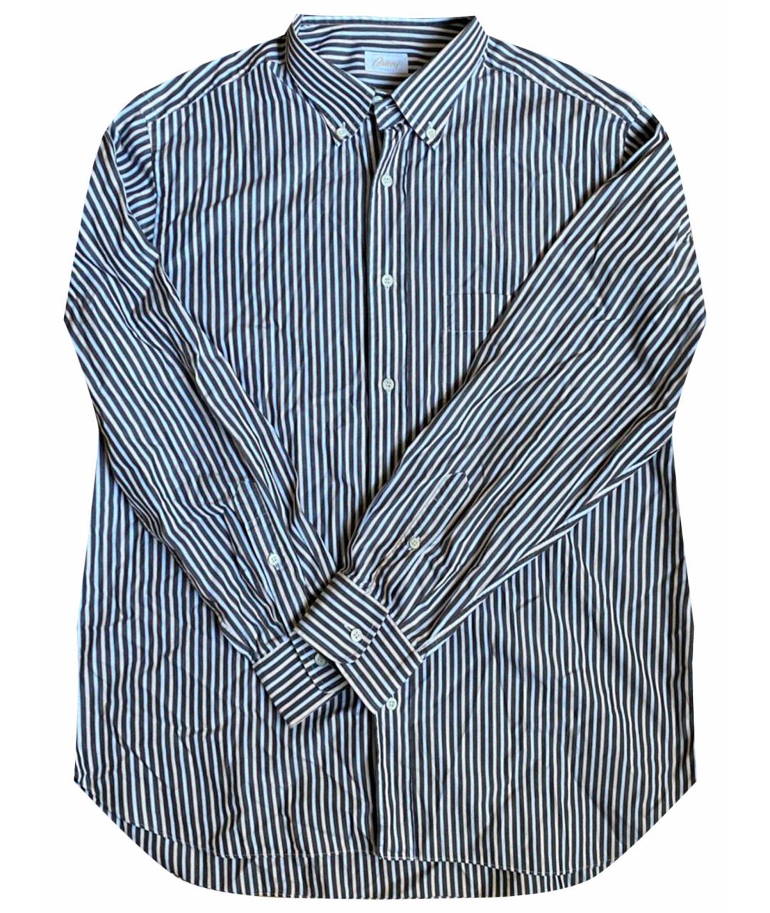 BRIONI Белая хлопковая классическая рубашка, фото 1