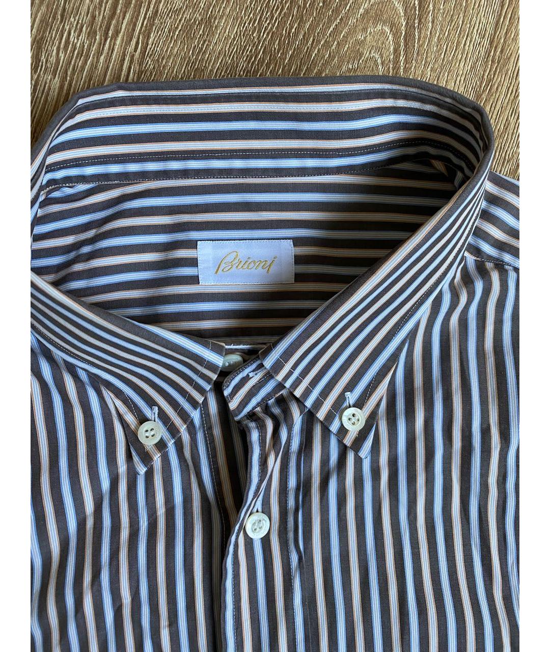 BRIONI Белая хлопковая классическая рубашка, фото 2