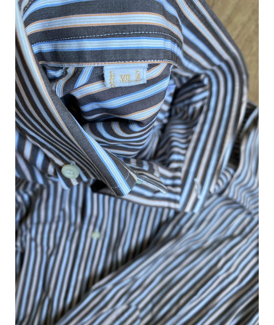 BRIONI Белая хлопковая классическая рубашка, фото 3