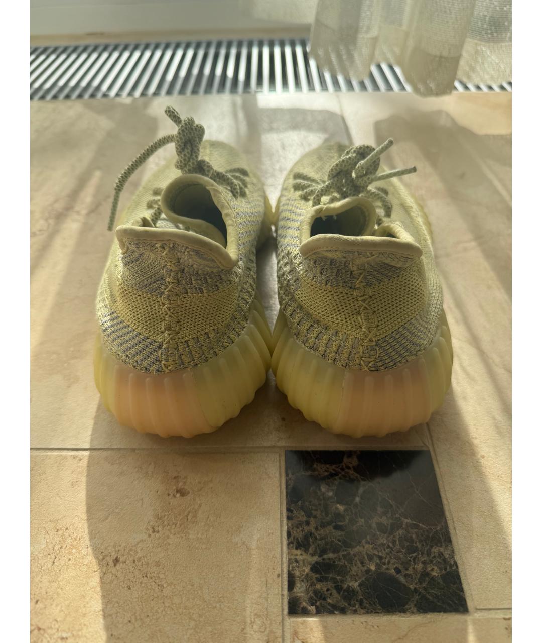 ADIDAS YEEZY Желтые низкие кроссовки / кеды, фото 4