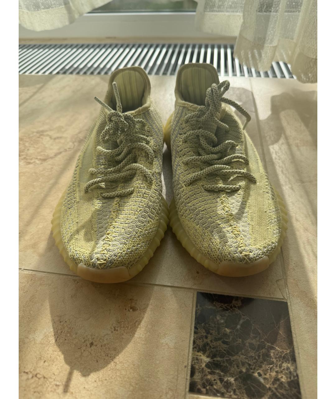 ADIDAS YEEZY Желтые низкие кроссовки / кеды, фото 2