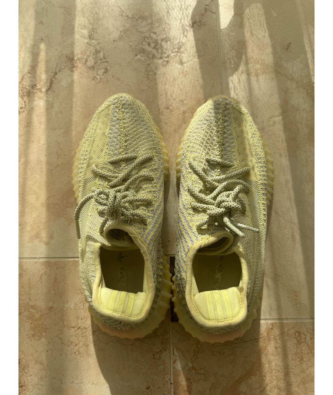 ADIDAS YEEZY Желтые низкие кроссовки / кеды, фото 3
