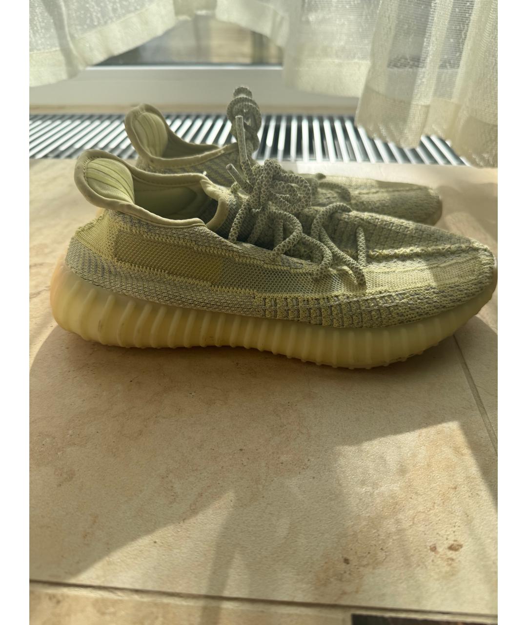 ADIDAS YEEZY Желтые низкие кроссовки / кеды, фото 10