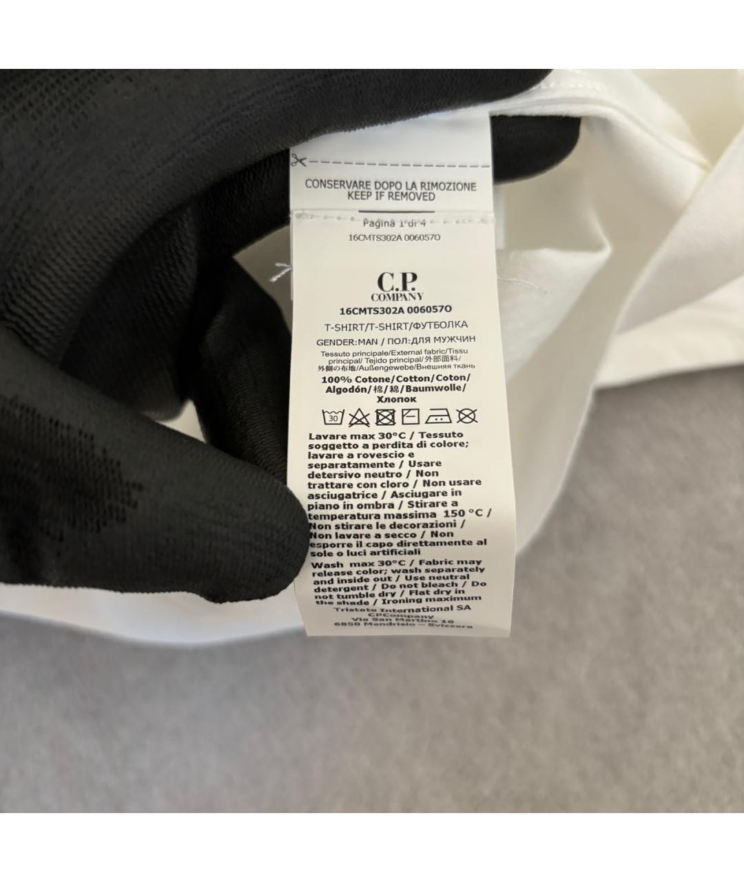 CP COMPANY Белая футболка, фото 6