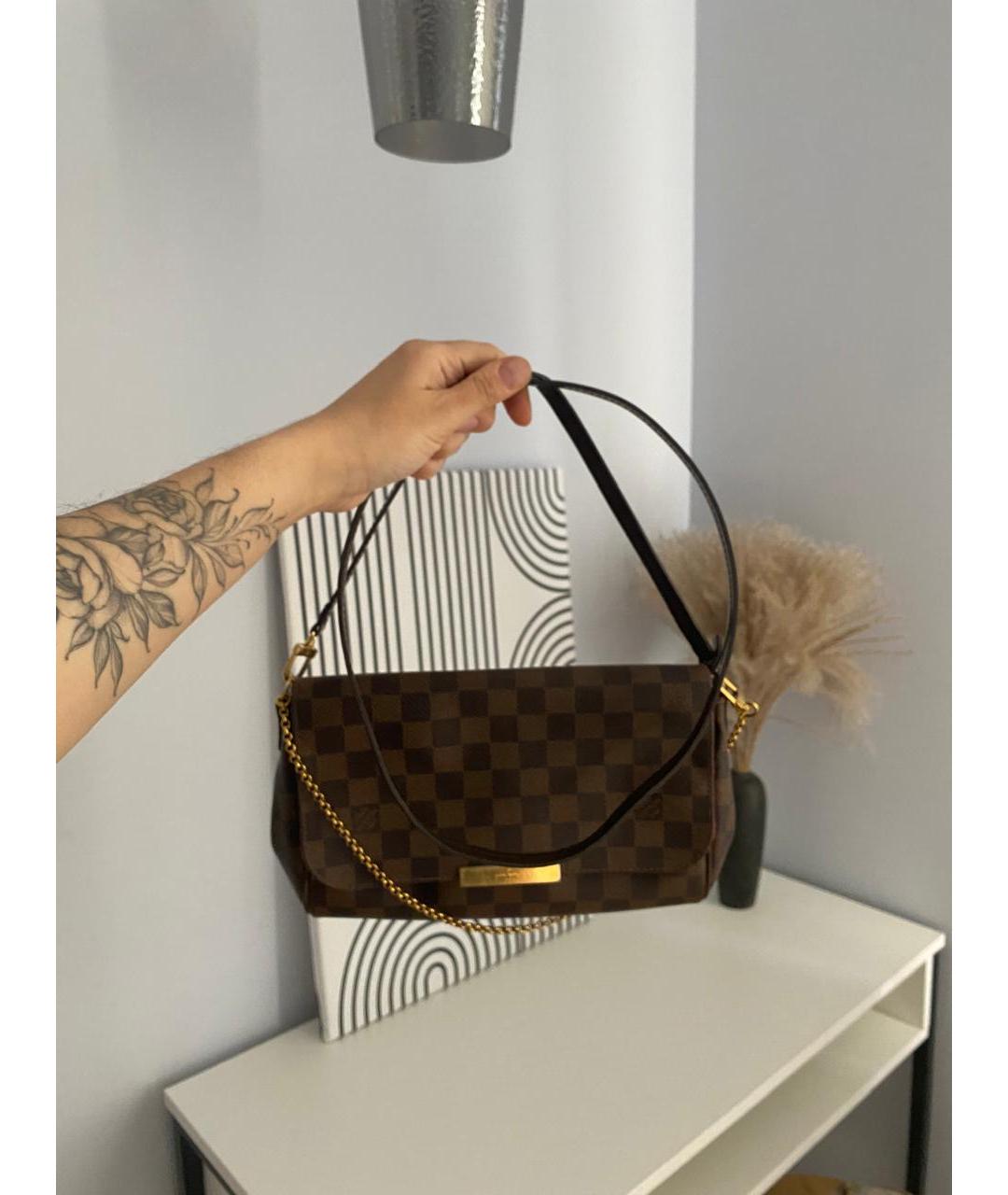 LOUIS VUITTON Коричневая сумка через плечо, фото 8