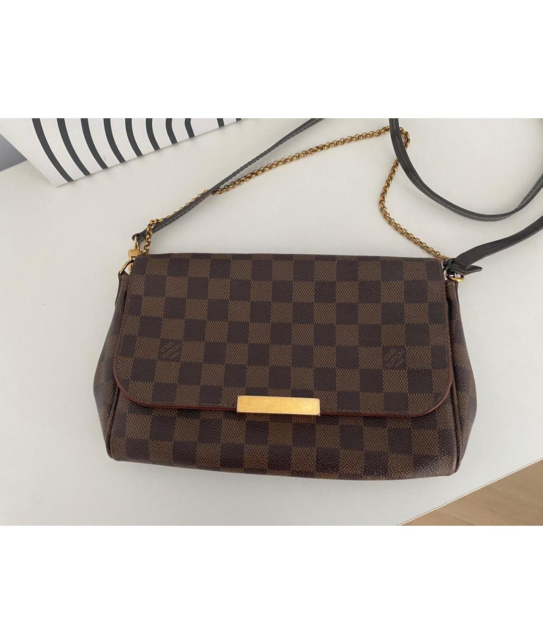 LOUIS VUITTON Коричневая сумка через плечо, фото 2