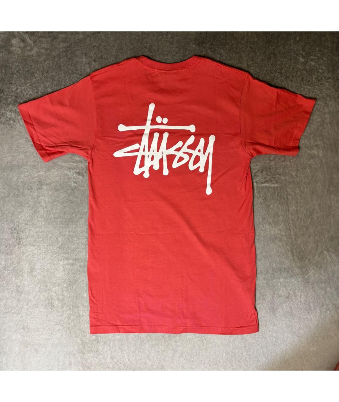 STUSSY Красная футболка, фото 2