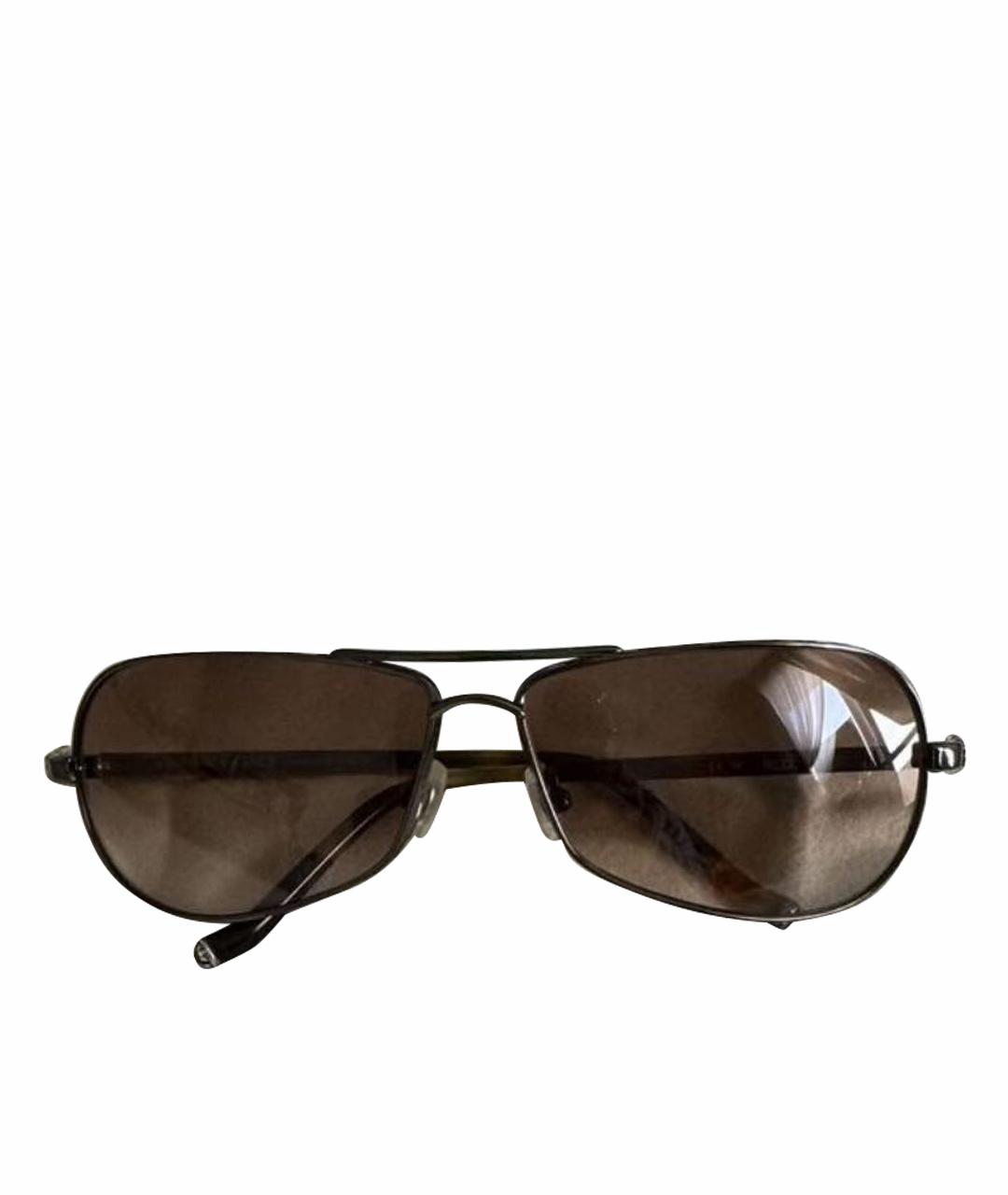 CHROME HEARTS Коричневые металлические солнцезащитные очки, фото 1