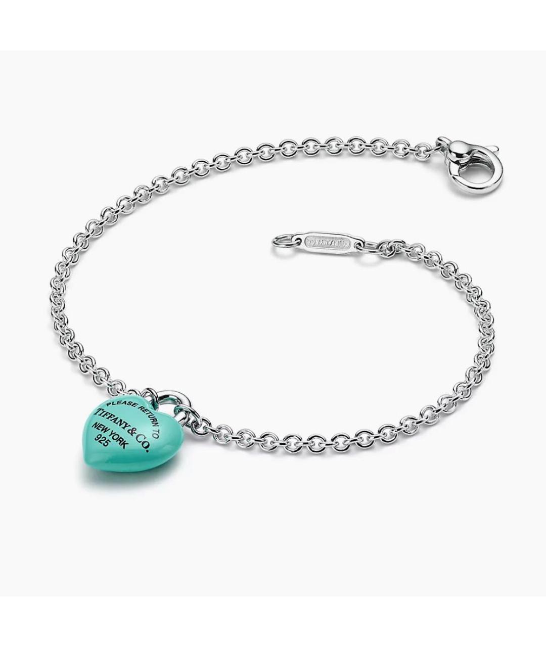 TIFFANY&CO Бирюзовый серебряный браслет, фото 3