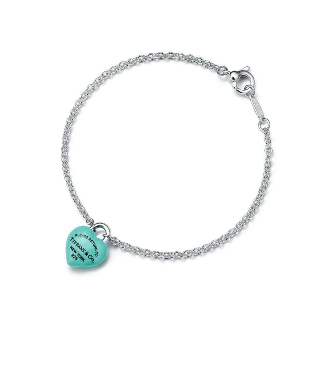 TIFFANY&CO Бирюзовый серебряный браслет, фото 1