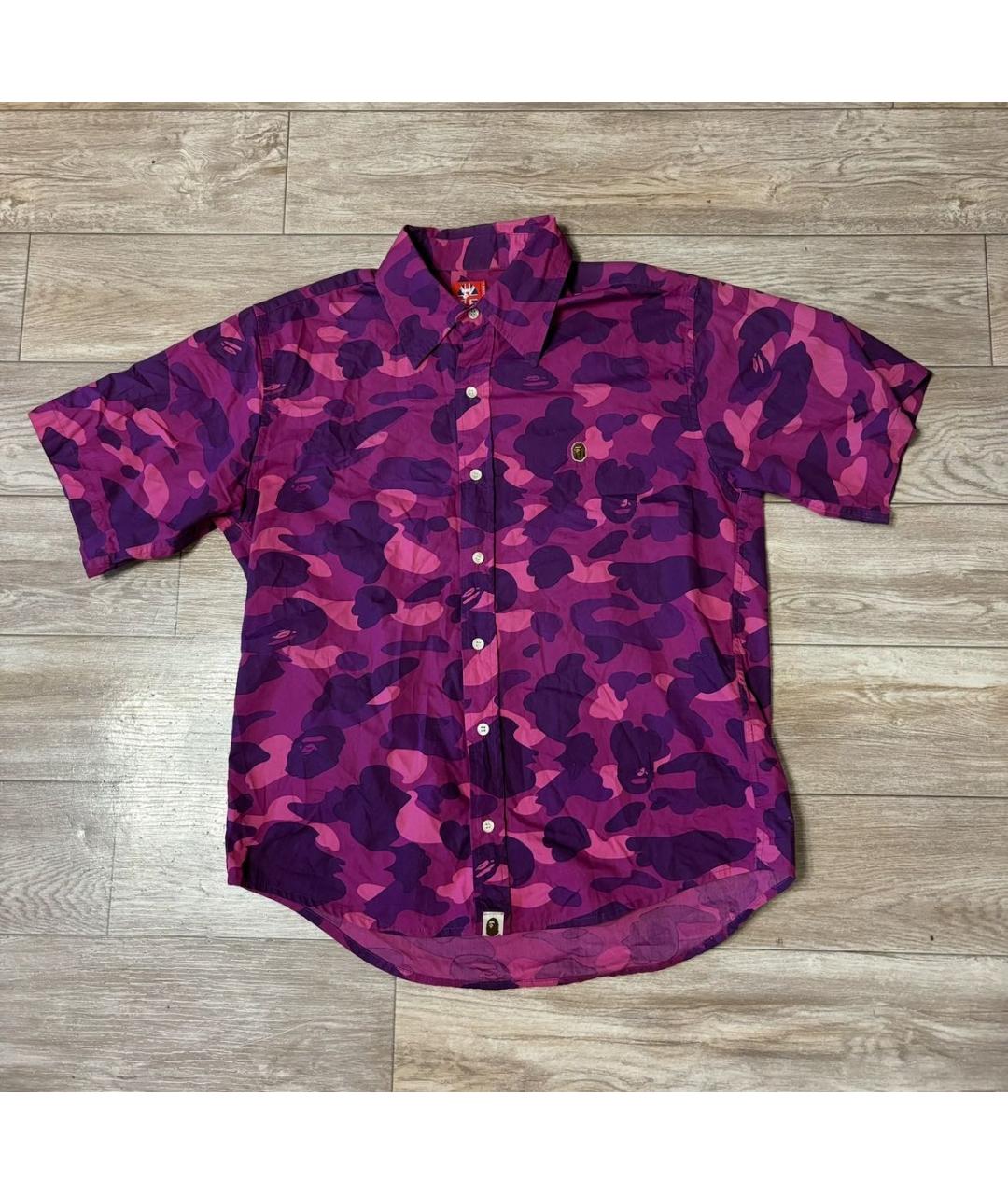 A BATHING APE Хлопковая кэжуал рубашка, фото 6
