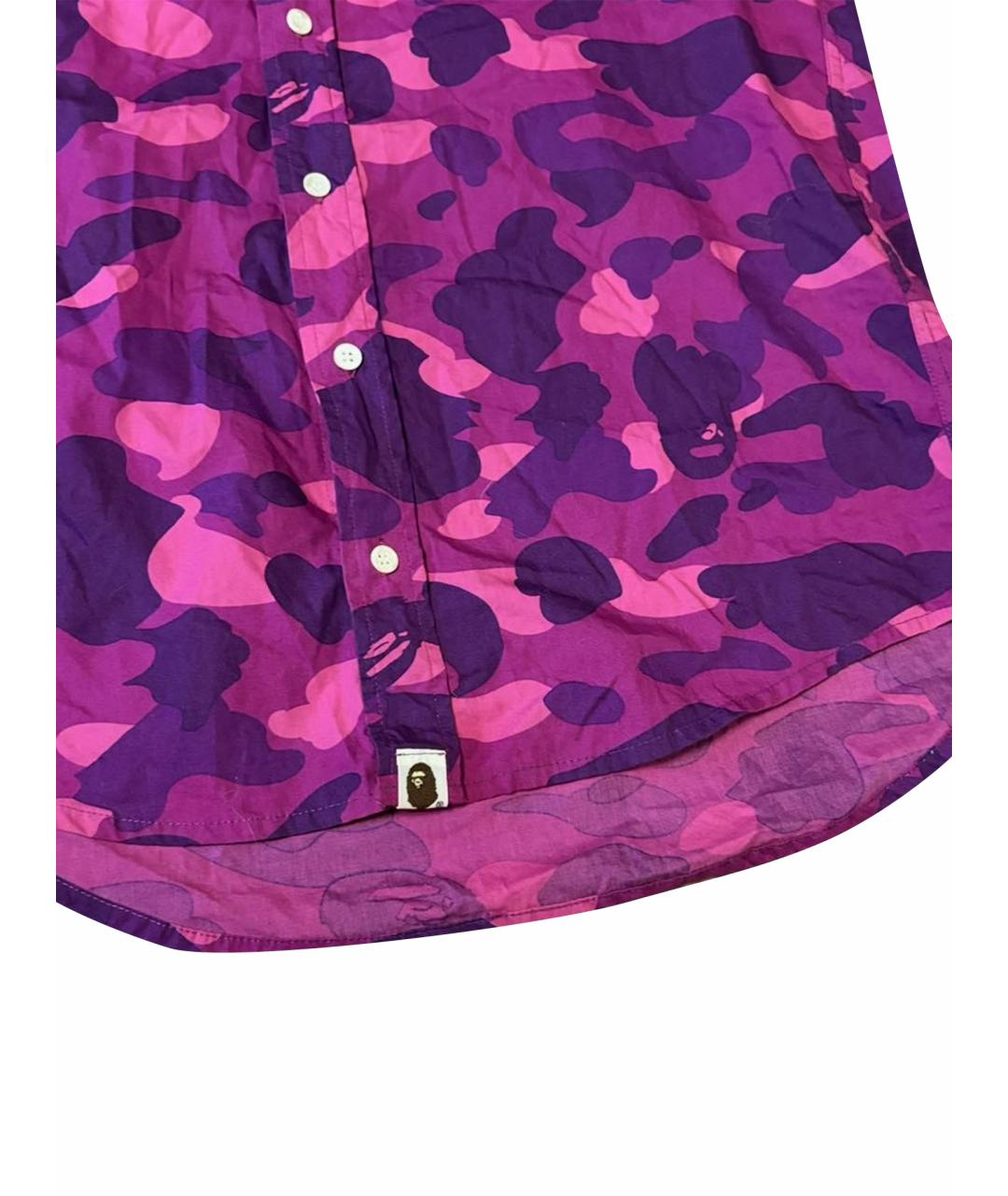A BATHING APE Хлопковая кэжуал рубашка, фото 9