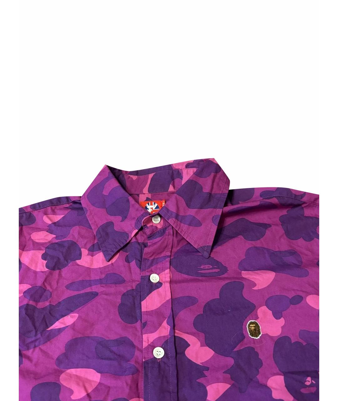A BATHING APE Хлопковая кэжуал рубашка, фото 10