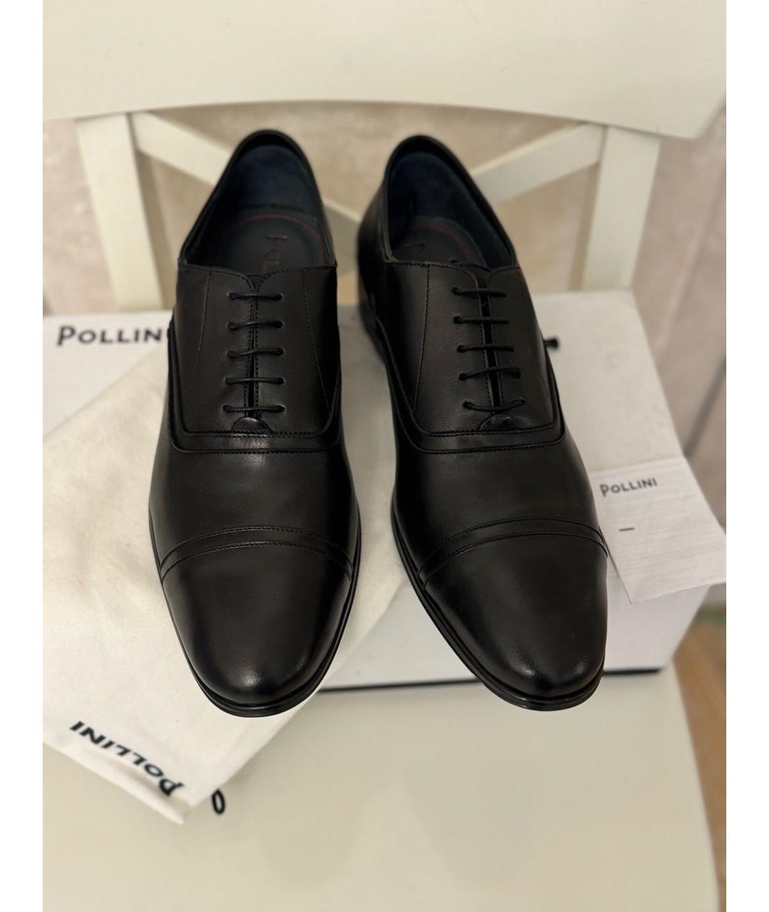POLLINI Черные кожаные туфли, фото 3