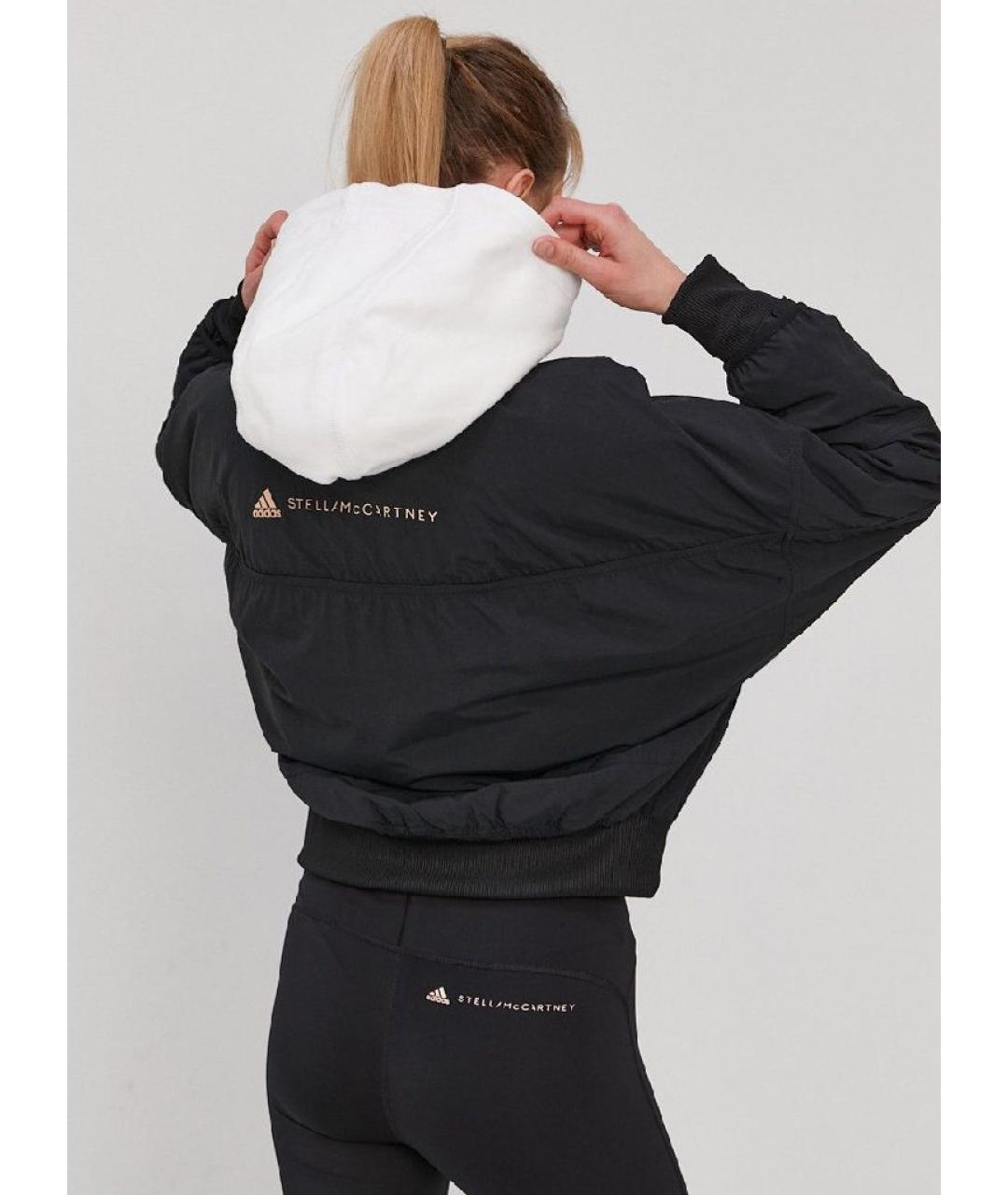 ADIDAS BY STELLA MCCARTNEY Черная полиэстеровая куртка, фото 4