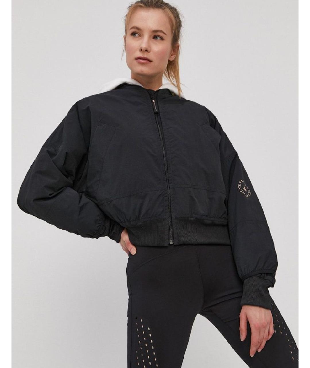 ADIDAS BY STELLA MCCARTNEY Черная полиэстеровая куртка, фото 2