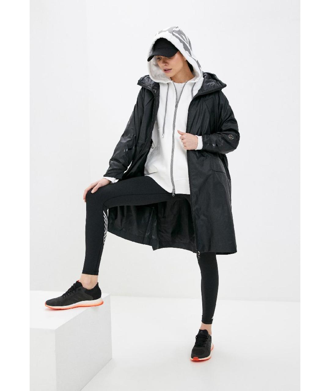 ADIDAS BY STELLA MCCARTNEY Черная полиэстеровая парка, фото 4