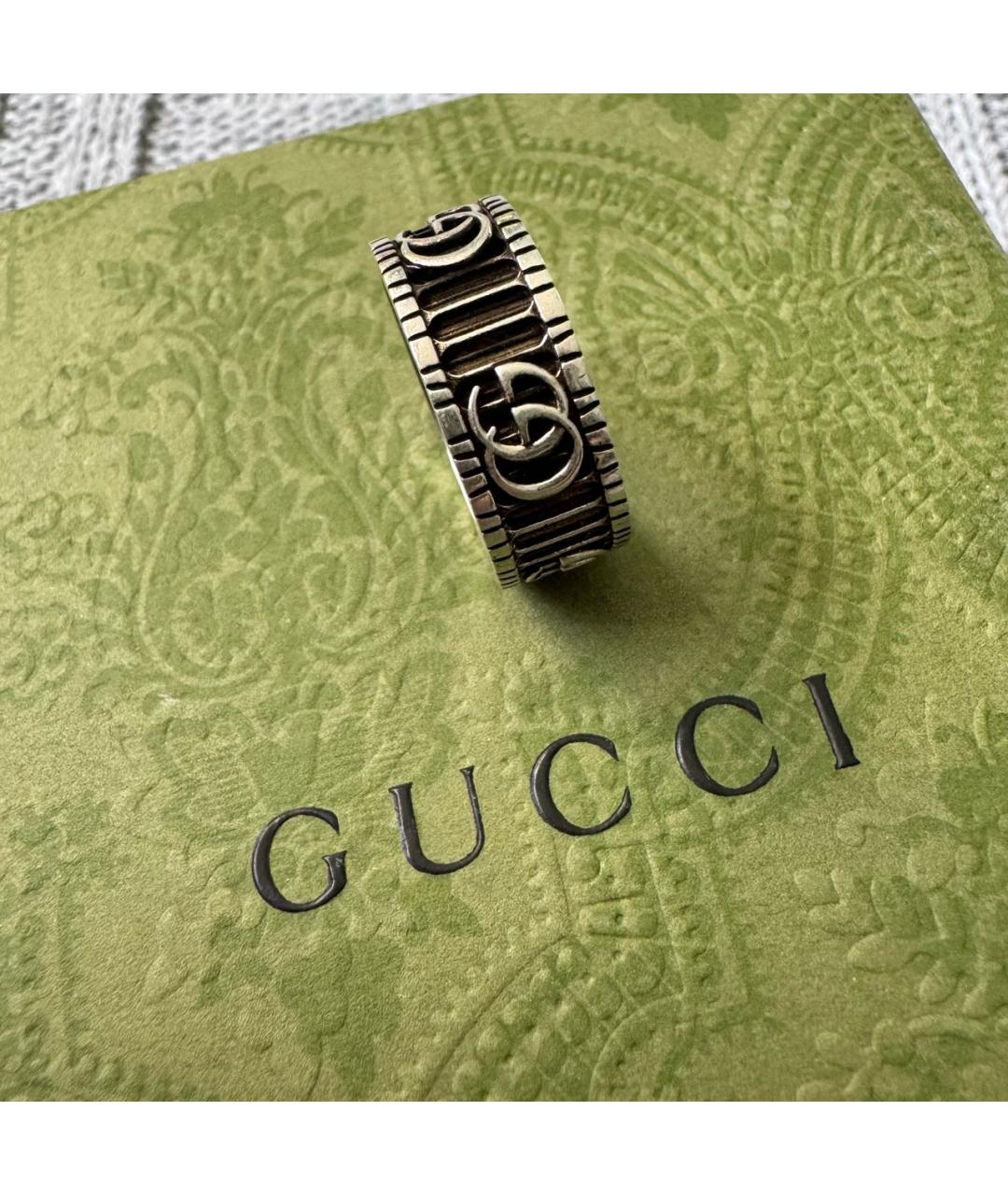 GUCCI Серебряное серебряное кольцо, фото 4