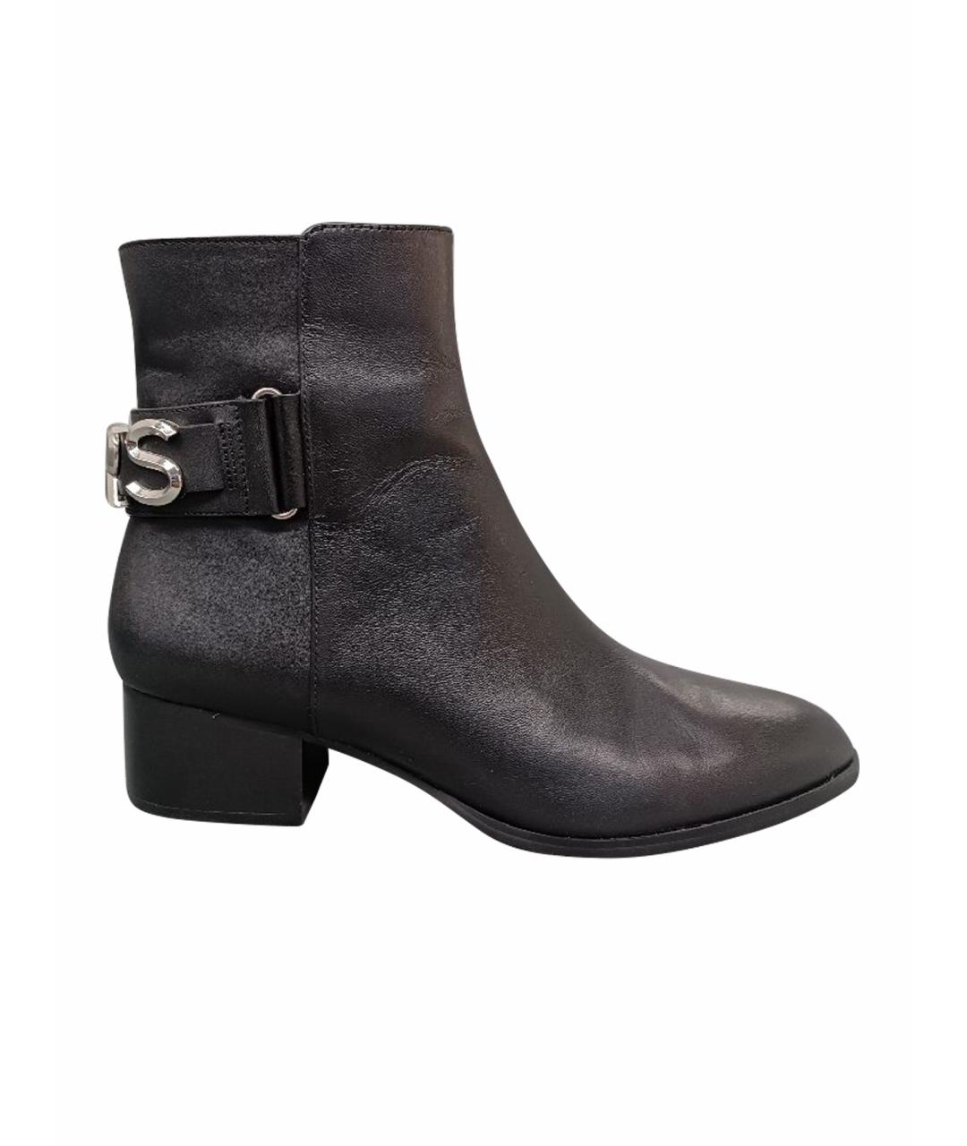 MICHAEL MICHAEL KORS Черные кожаные полусапоги, фото 1