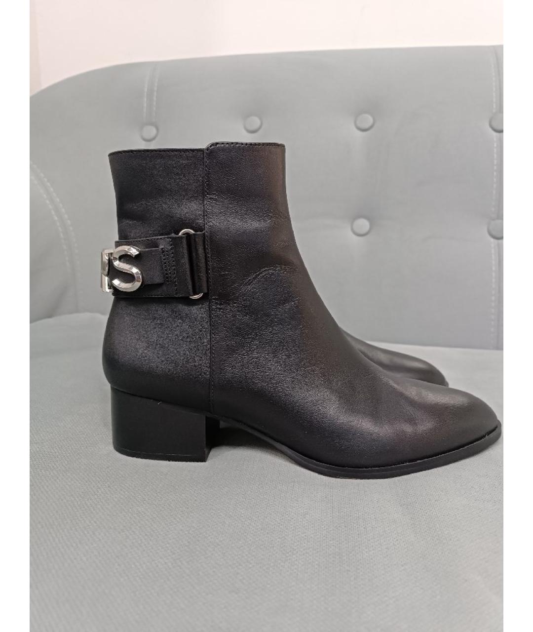 MICHAEL MICHAEL KORS Черные кожаные полусапоги, фото 6