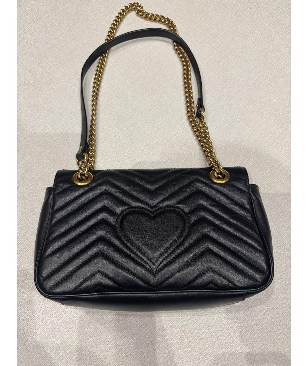 GUCCI Черная кожаная сумка через плечо, фото 3