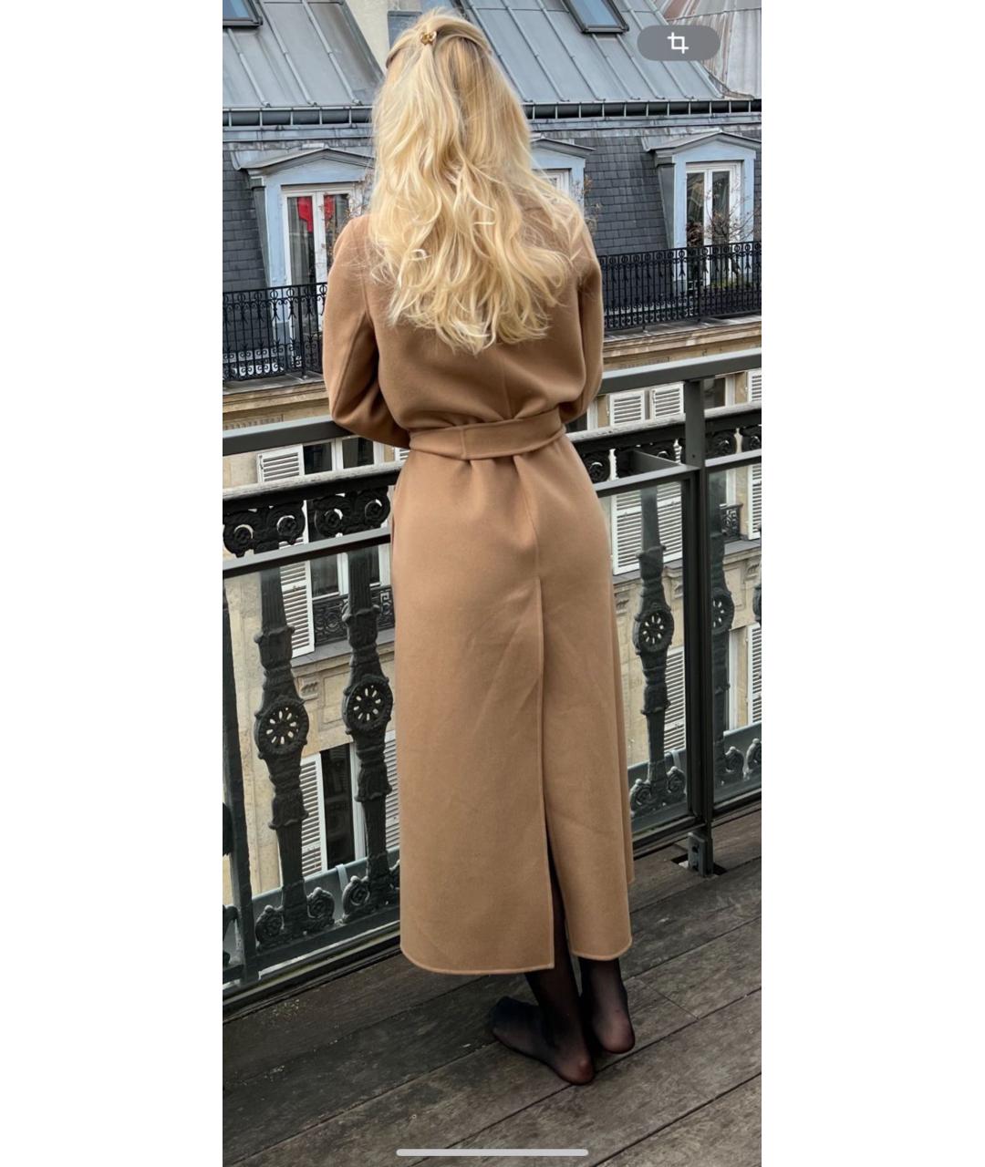 'S MAX MARA Коричневое шерстяное пальто, фото 2