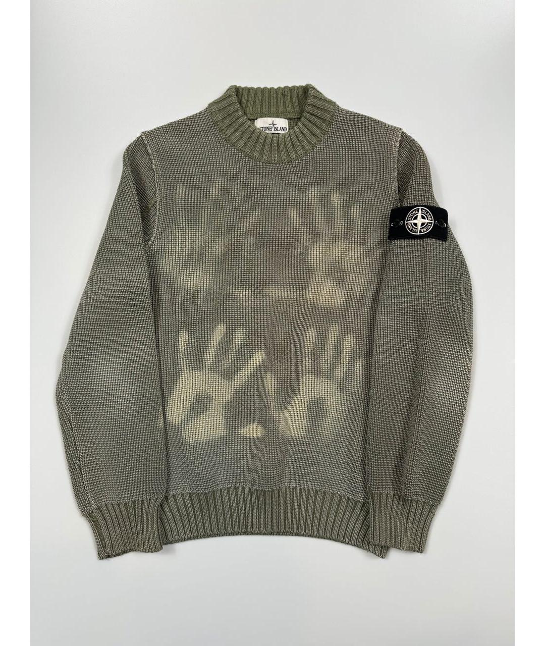 STONE ISLAND Хаки джемпер / свитер, фото 4