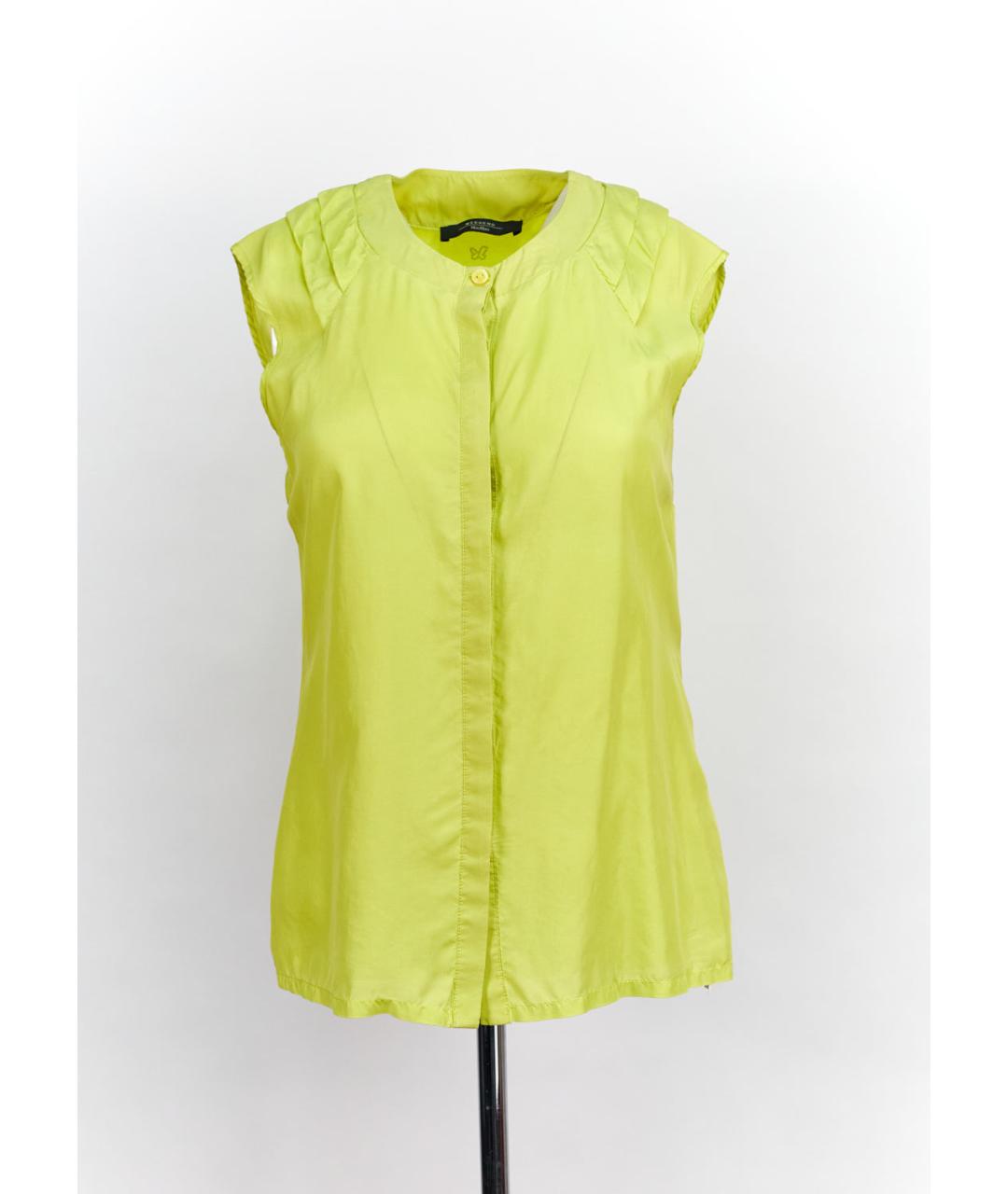 MAX MARA Желтая блузы, фото 5