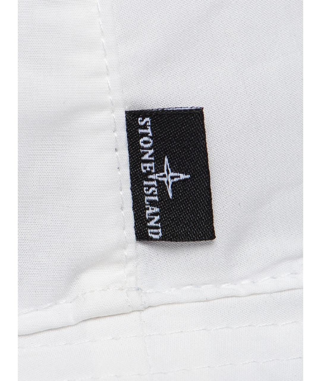 STONE ISLAND Белая хлопковая кепка/бейсболка, фото 2