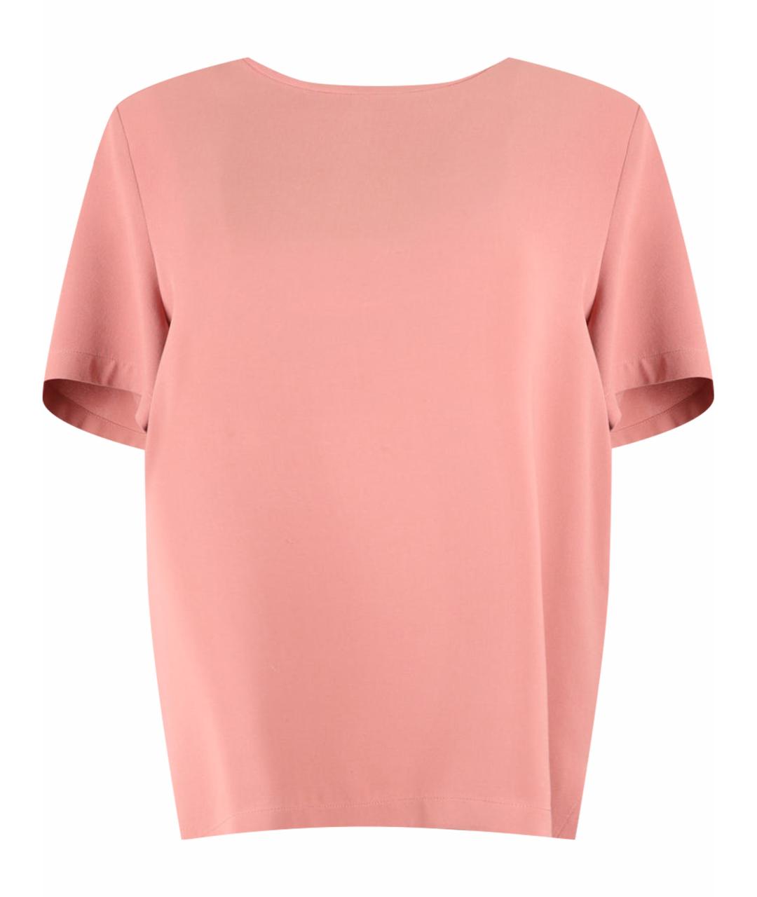 MAX MARA Розовая шелковая блузы, фото 1