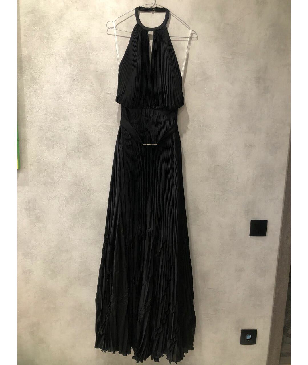 VERSACE COLLECTION Черное синтетическое вечернее платье, фото 3