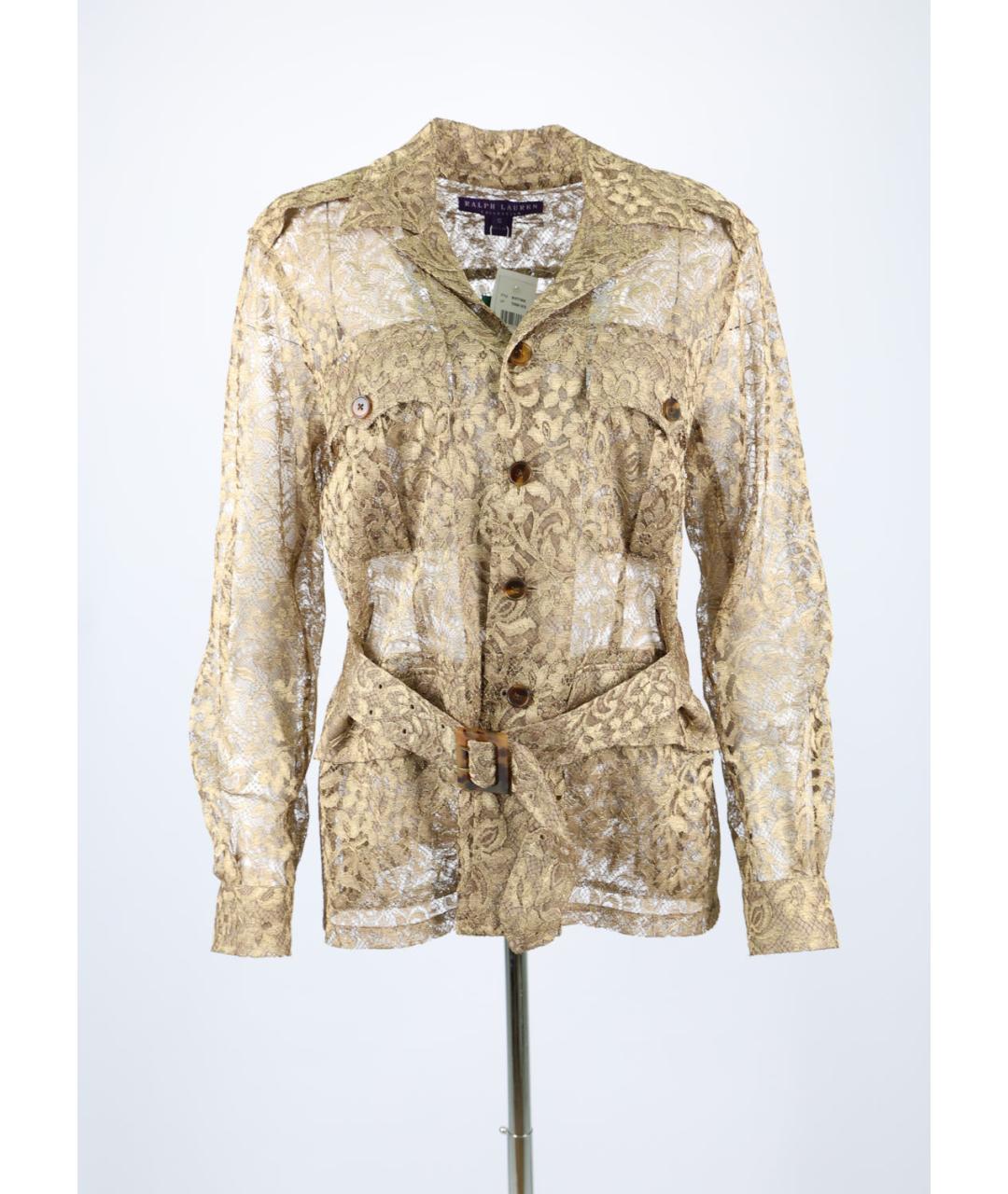 RALPH LAUREN Золотая блузы, фото 5