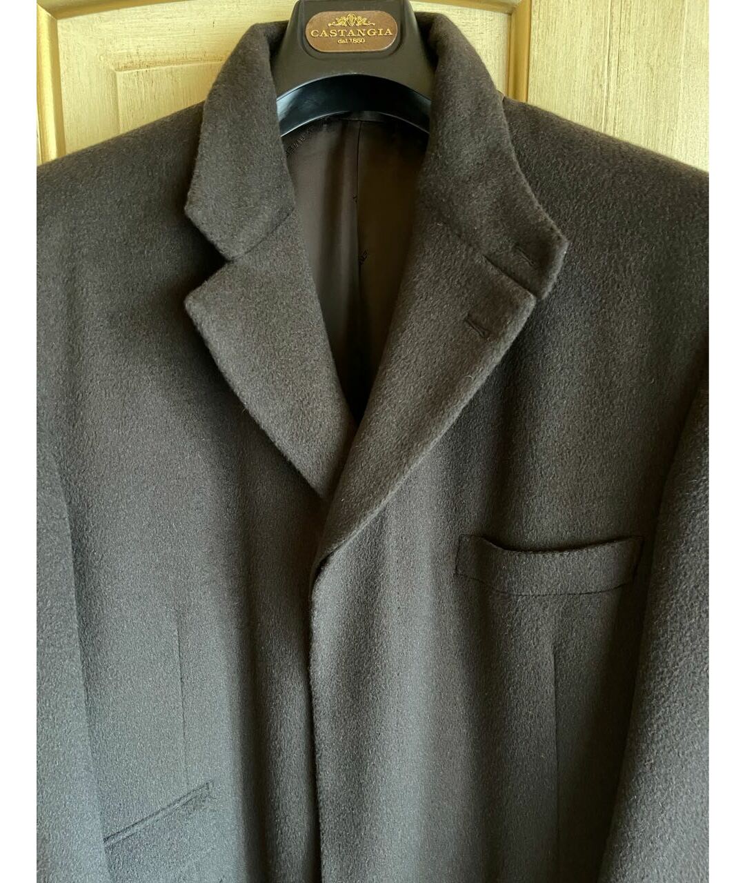 HERMES PRE-OWNED Коричневое кашемировое пальто, фото 7