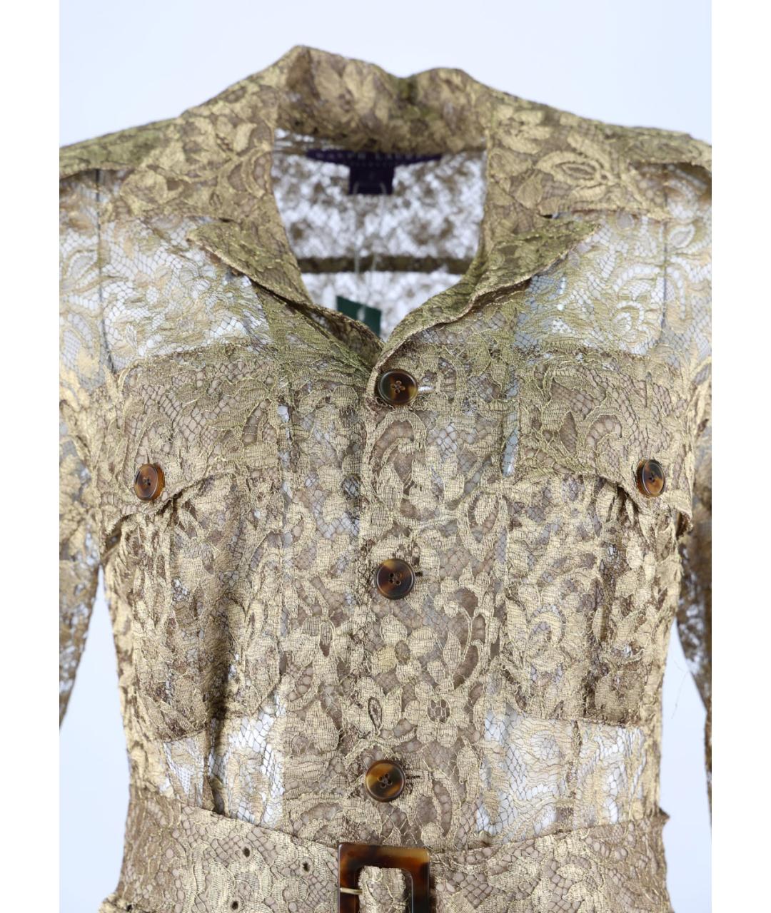 RALPH LAUREN Золотая блузы, фото 4