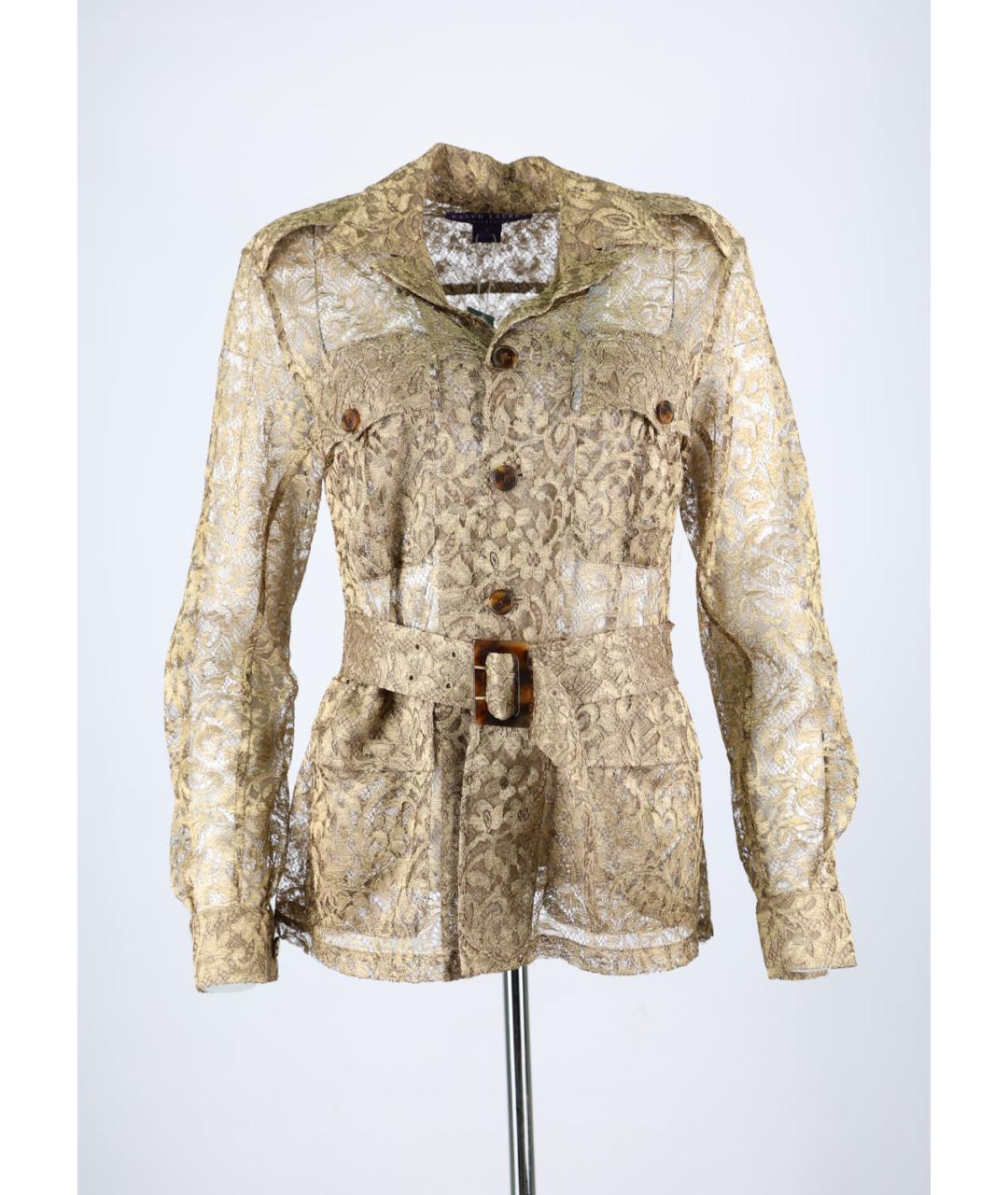 RALPH LAUREN Золотая блузы, фото 5
