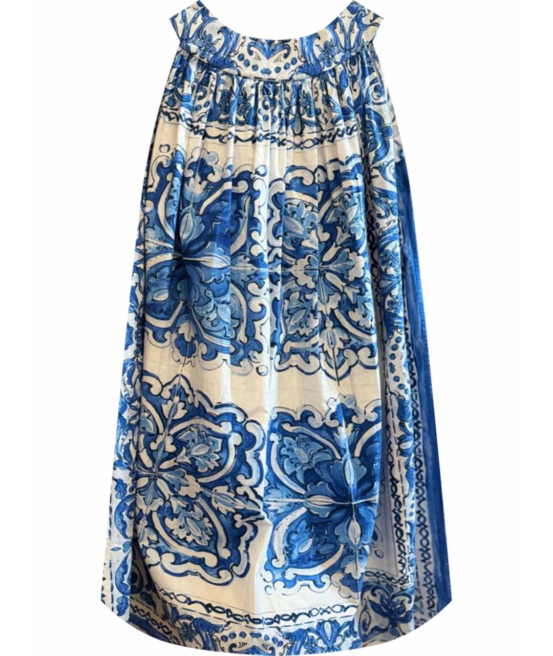 DOLCE&GABBANA Белый хлопковый сарафан, фото 1