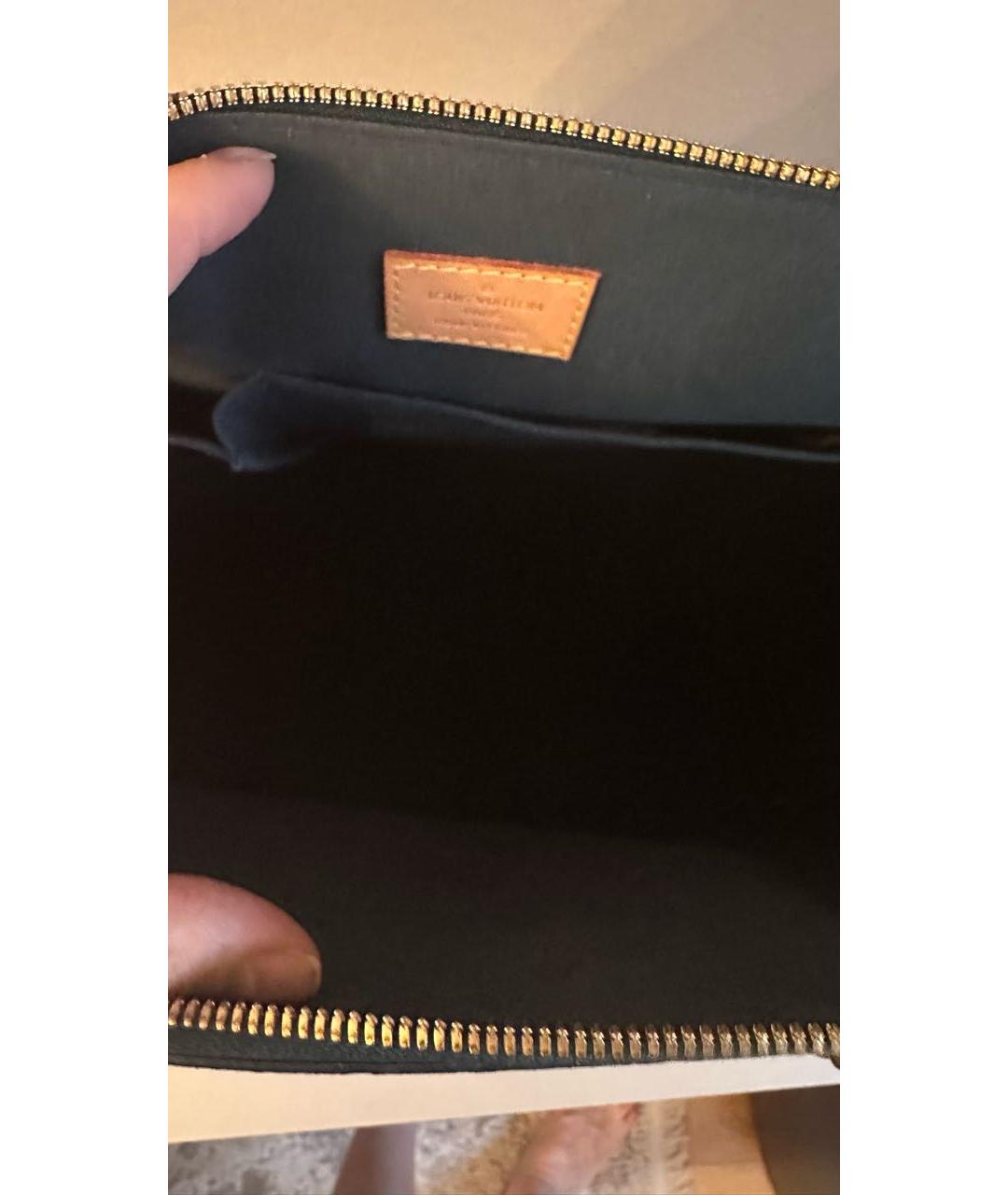 LOUIS VUITTON Зеленая сумка с короткими ручками из лакированной кожи, фото 4