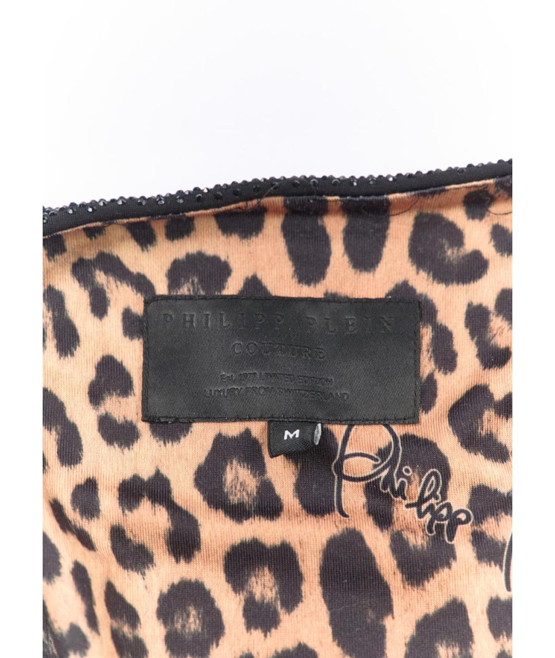 PHILIPP PLEIN Черное полиэстеровое боди, фото 3
