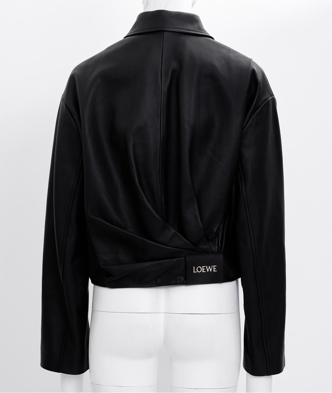 LOEWE Черная кожаная куртка, фото 2