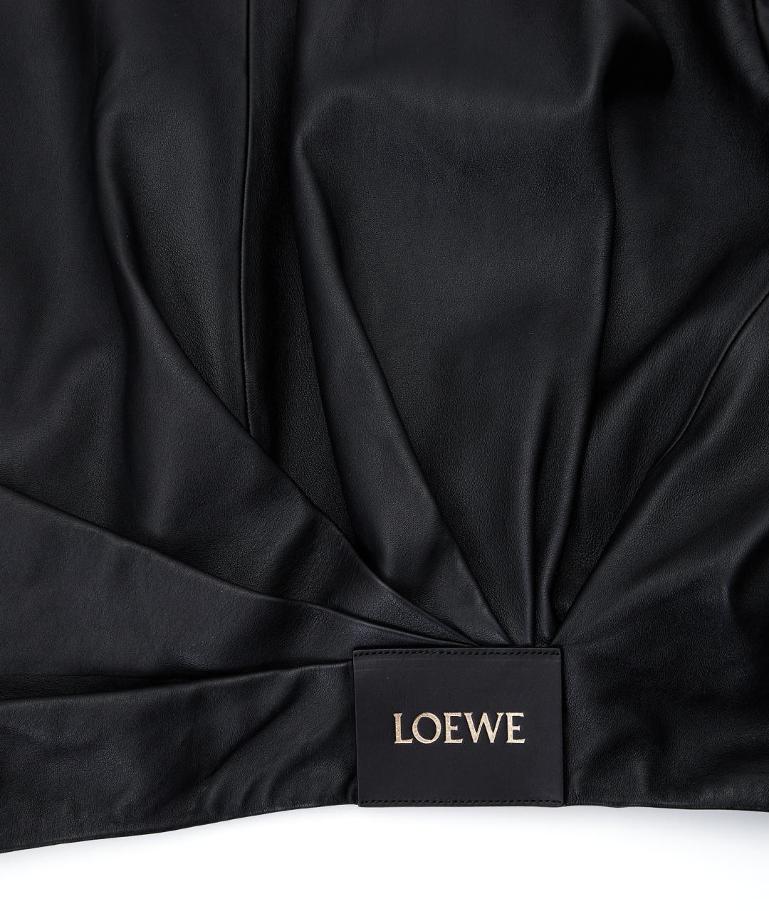LOEWE Черная кожаная куртка, фото 6