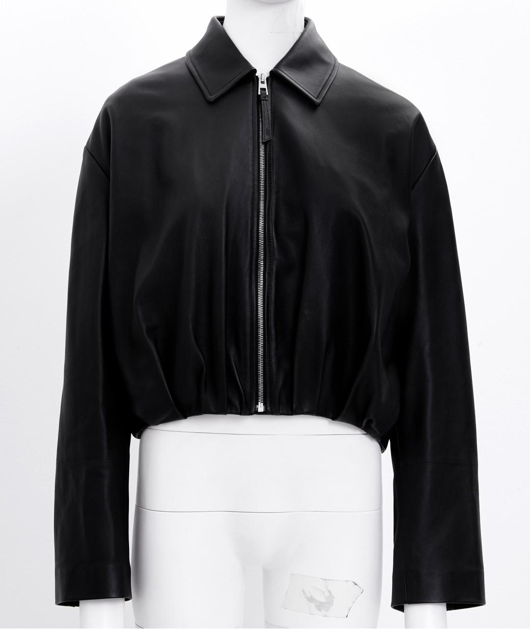 LOEWE Черная кожаная куртка, фото 8