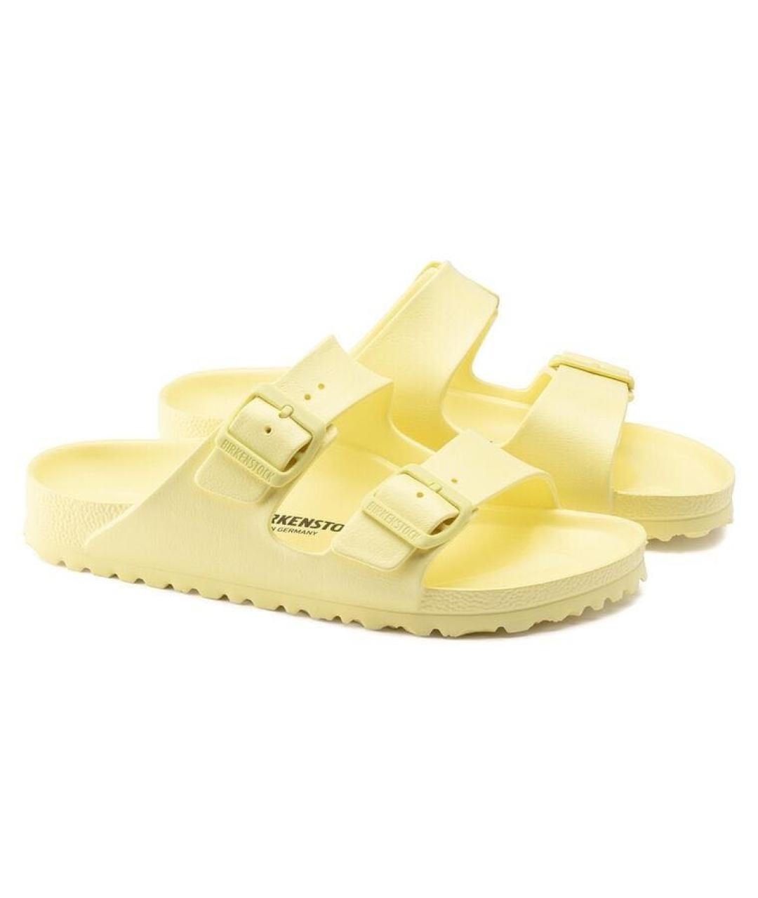 BIRKENSTOCK Желтые шлепанцы, фото 2