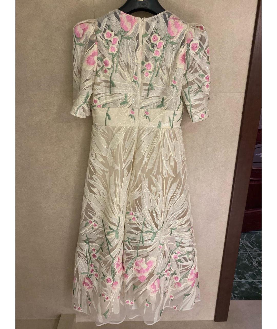 ELIE SAAB Бежевое полиэстеровое коктейльное платье, фото 2