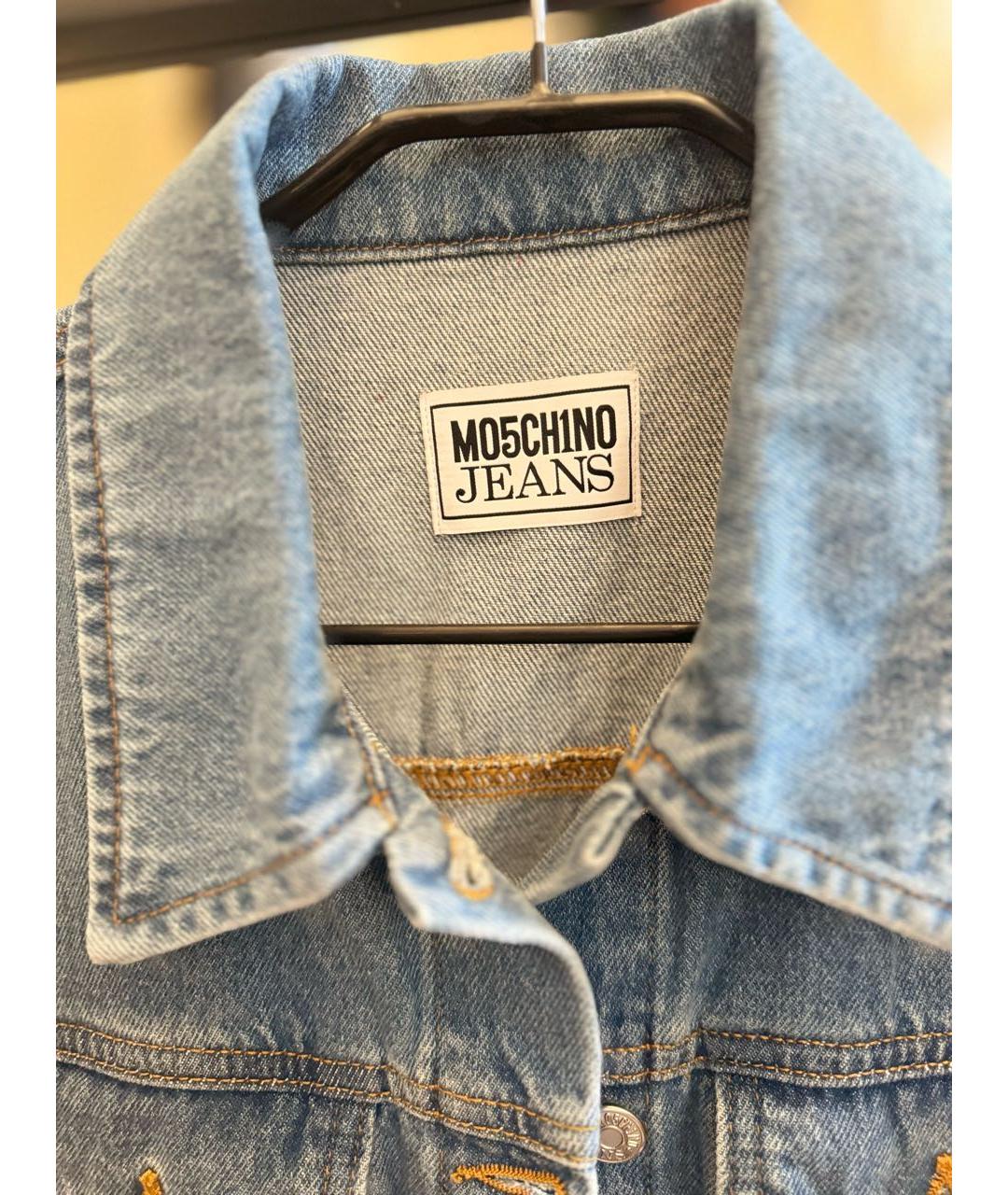 MOSCHINO Голубое деним платье, фото 3