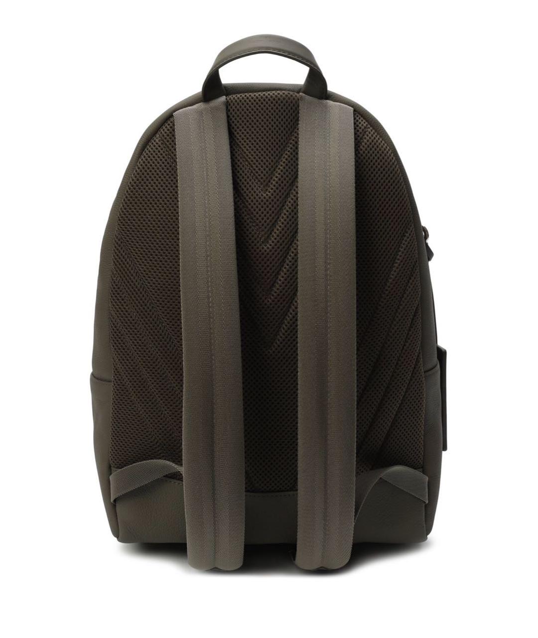 LOUIS VUITTON Хаки кожаный рюкзак, фото 3