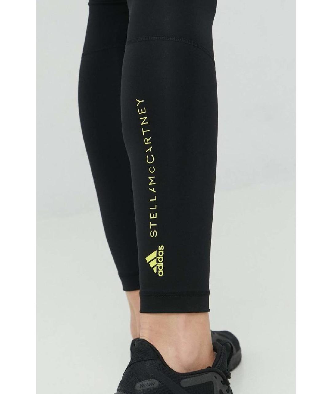 ADIDAS BY STELLA MCCARTNEY Черные полиэстеровые леггинсы и велосипедки, фото 4
