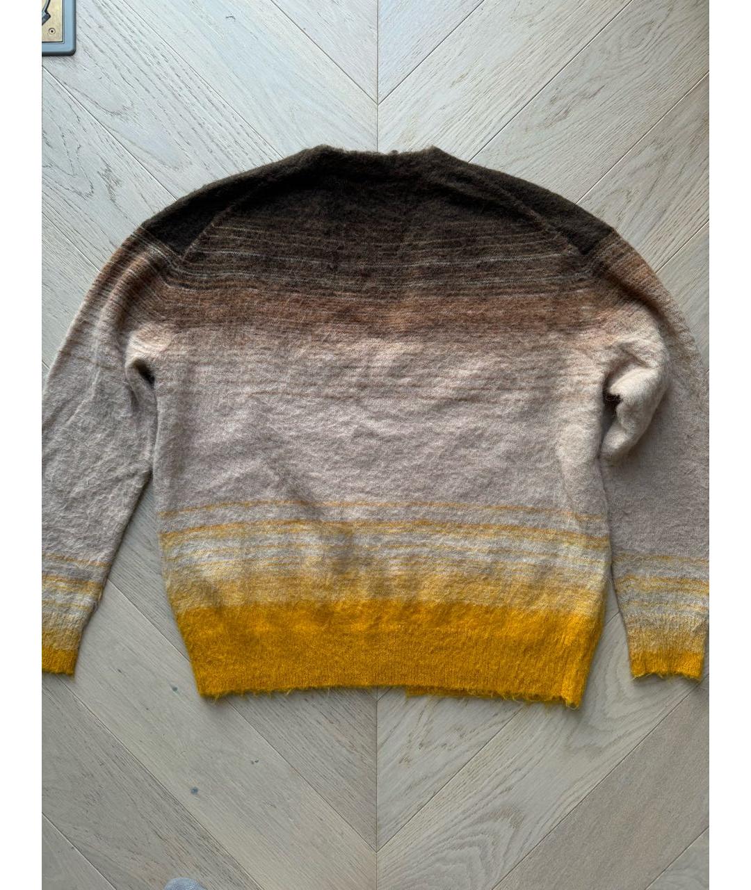 ACNE STUDIOS Коричневый шерстяной кардиган, фото 2