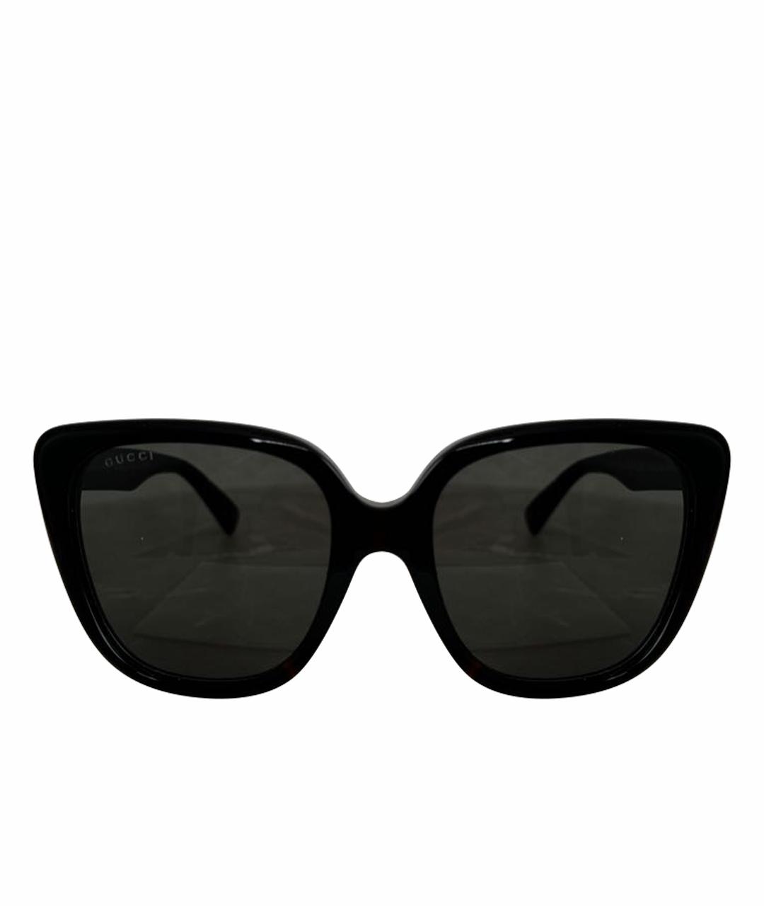 GUCCI Черные пластиковые солнцезащитные очки, фото 1