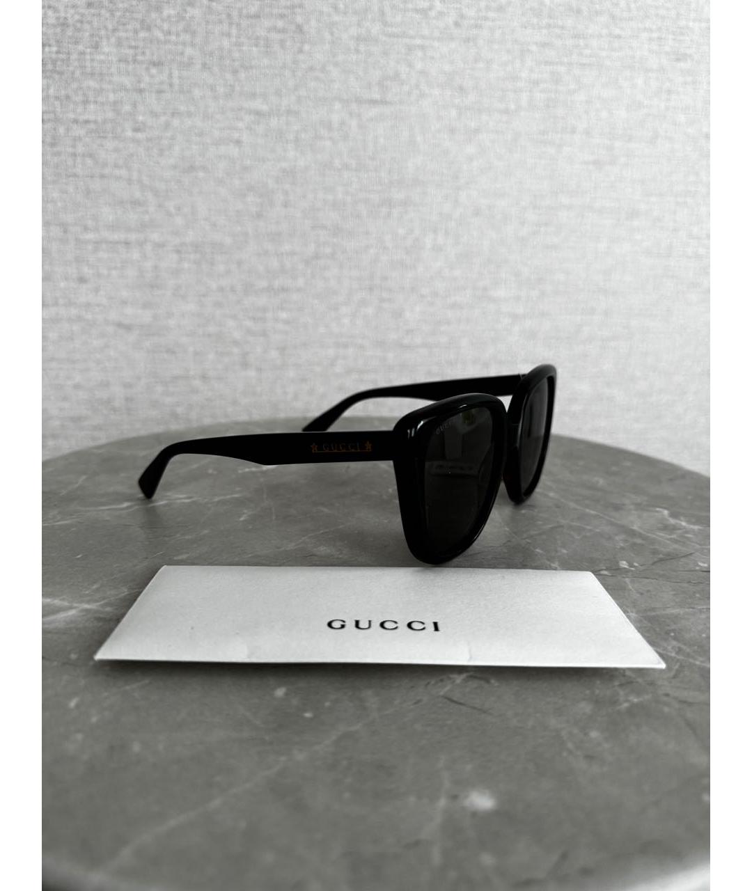 GUCCI Черные пластиковые солнцезащитные очки, фото 2