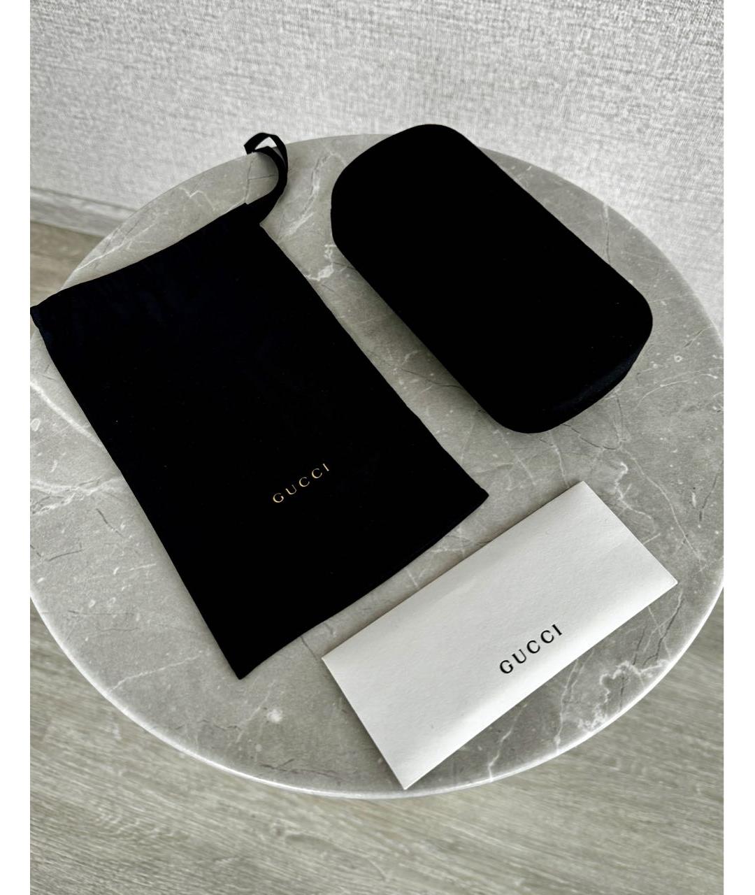 GUCCI Черные пластиковые солнцезащитные очки, фото 4